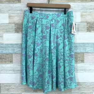 LuLaRoe Madison German Shepherd Dog Skirt Green Pockets NWT Rare Womens XL